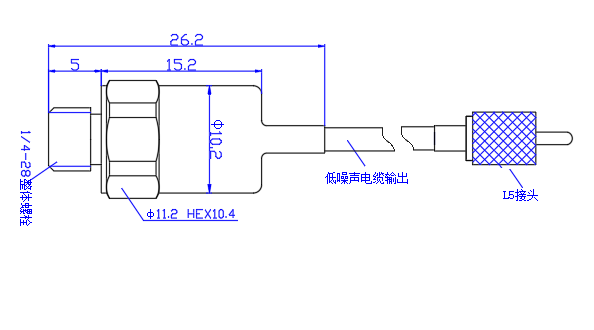 10萬G高g值沖擊型國產(chǎn)加速度傳感器HX-190S